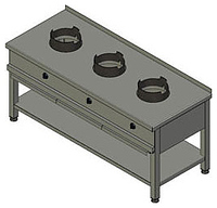 Плита газовая Вулкан KSW 03 8787 WOK