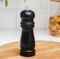 Мельница для перца и соли 15,5 см D4,5 см  черное дерево