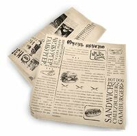 Бумага для подачи 30х30 см Газета 1000 штук ProHotel