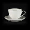 Чайная пара 220 мл  Chan Wave KL  фарфор белый