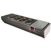 Витрина для ингредиентов А30 SM 0,9 (VTi2-G с крышкой (GN1/4)) POLAIR  +2...+10°С Grande