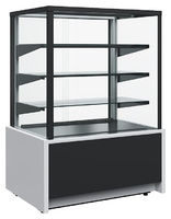 Витрина кондитерская Carboma KC70 VM 0,6-1 Light Техно (9006-9005, черная)