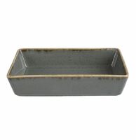 Блюдо прямоугольное 13х9 см Dark grey Porland