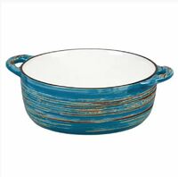Бульонная чашка 580 мл с ручками Texture Dark Blue Lines P.L. Proff Cuisine