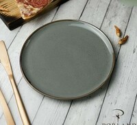 Тарелка мелкая 20 см DARK GREY   Porland 