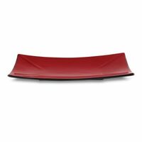 Тарелка прямоугольная 26,5х13,8 см KYOTO Black Red
