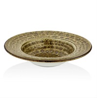 Тарелка глубокая 28 см 480 мл  Cowry Yellow By Bone CW-YL-GT-28-CK
