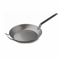 Сковорода 36 см H6,5 см  белая сталь  индукция Carbone Steel De Buyer