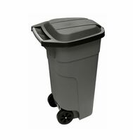 Контейнер для мусора 110 л с крышкой на колесах пластик   Plast Team  7105