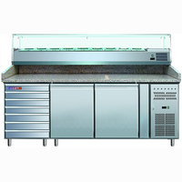 Стол для пиццы GN с гранитной столешницей PZ2610TN-VRX380 COOLEQ  +2...+8°С