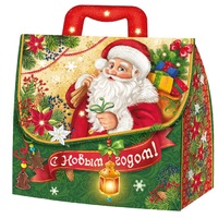 Коробка для подарка 1,5 кг Портфельчик ретро