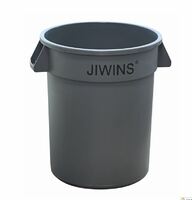 Контейнер для мусора 120 л без крышки пластик серый  JW-CR120E KL 