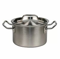 Кастрюля 1,3 л D14, H8.5 см нерж.сталь с крышкой P.L. Proff Cuisine