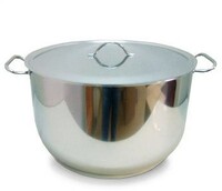 Кастрюля 40 л D45 см нерж.сталь с крышкой ТРС Амет