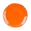 Тарелка мелкая 21 см   Orangе Sky Fusion  P.L. Proff Cuisine фарфор оранжевый