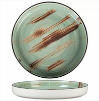 Блюдо для подачи  28 см, H3 см Texture Light Green Lines  P.L. Proff Cuisine