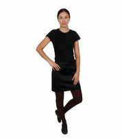 Фартук официанта черный 120х45 см короткий  KL