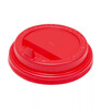 Крышка для стакана с клапаном D80 мм   красный PS