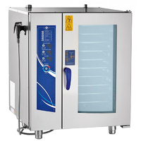 Пароконвектомат бойлерный ПКА 10-1/1ПМ2 нерж Абат 10 GN 1/1 ПМ2  электронная  без автомойки