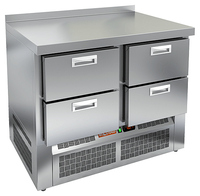 Стол холодильный HICOLD GNE 22/TN с бортом