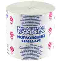 Бумага туалетная без втулки 1 слой Мордовский стандарт