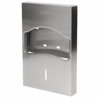 Диспенсер для бумажных покрытий на унитаз сложение 1/4 нерж.сталь матовый