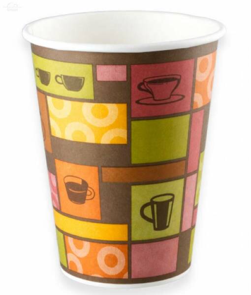 Стакан бумажный 500 мл D90 мм Чашки дизайн однослойный Стакан бумажный 500 мл D90 мм Чашки дизайн однослойный
