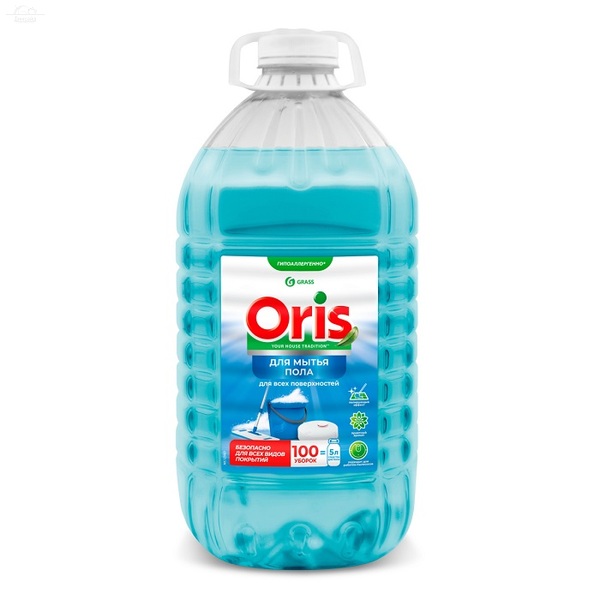 Средство для мытья полов с полирующим эффектом 5 л Oris Средство для мытья полов с полирующим эффектом 5 л Oris