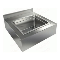 Рукомойник консольный  с бортом    325х265х150  нержавеющая сталь  400х400х250  База