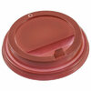 Крышка для стакана с клапаном D80 мм   рубиновый PS