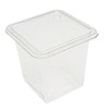 Контейнер прямоугольный  80х80х45мм КВАДРАТ прозрачный