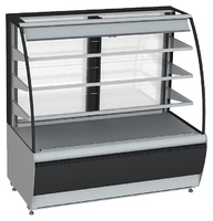 Витрина кондитерская KAYMAN K-ВК-1300 открытая серебро