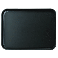 Поднос прорезиненный прямоугольный 45х35 см черный Cambro