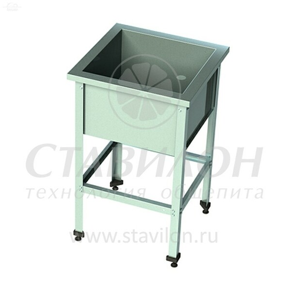 Ванна моечная 1 секц с бортом ВМТ-О 1200/700 ТНН сварная оцинк сталь 1110х555х500 Ванна моечная 1 секц с бортом ВМТ-О 1200/700 ТНН сварная оцинк сталь 1110х555х500