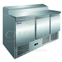 Стол для пиццы GN со встроенной витриной для ингредиентов PS300 COOLEQ  +2...+10°С