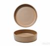 Тарелка мелкая с высоким бортом 18 см NATURAL MATT  PETYE  коричневаый  фарфор