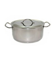 Кастрюля 30 л D39.6, H30 см  нерж.сталь с крышкой ТРС Амет