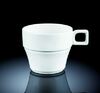 Чашка чайная 220 мл   Wilmax  фарфор белый