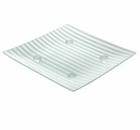 Блюдо квадратное 35х35 см на ножках Corone Aqua KL, ЛИКВИДАЦИЯ