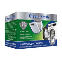 Таблетки для очистки стиральных и посудомоечных машин 30 шт Clean Fresh