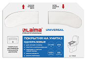 Индивидуальные покрытия на унитаз 1/2 сложения водорастворимые 250 шт/уп  Система V1 белый