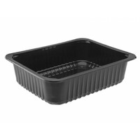 Контейнер под запайку  850 мл 187х137 мм H50 мм PP черный