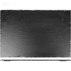 Блюдо для подачи 30х20 см сланец черный Sunnex Блюдо для подачи 30х20 см сланец черный Sunnex