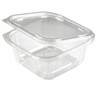 Контейнер с совмещенной крышкой 1000 мл 147х176 мм H70мм PET прозрачный Контейнер с совмещенной крышкой 1000 мл 147х176 мм H70мм PET прозрачный