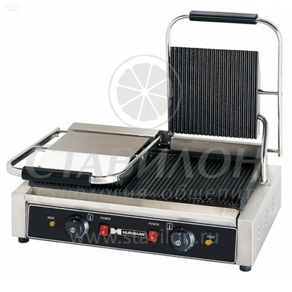 Гриль контактный HKN-PE44R HURAKAN 2 чугун Гриль контактный HKN-PE44R HURAKAN 2 чугун