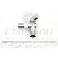 Кран шаровый КПЭМ Абат 1/2 сливной (рубашка) Угловой  к008415