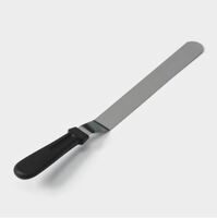 Лопатка 25/37 см узкая изогнутая нерж.сталь пластик.ручка Chef Pro