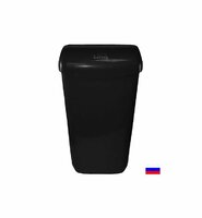 Корзина для мусора 23 л подвесная с держателем мешка 335х240х560 мм   черный  LIME