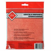 Салфетка для уборки 30х30 см 1 шт/уп  микрофибра разноцветный Home Queen