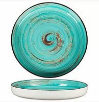 Блюдо для подачи  22,6 см, H3 см Texture Light Cyan Circular  P.L. Proff Cuisine